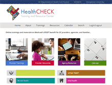 Tablet Screenshot of dchealthcheck.net